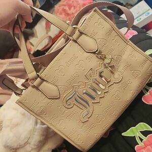 Juicy Couture Beige Embossed Tote